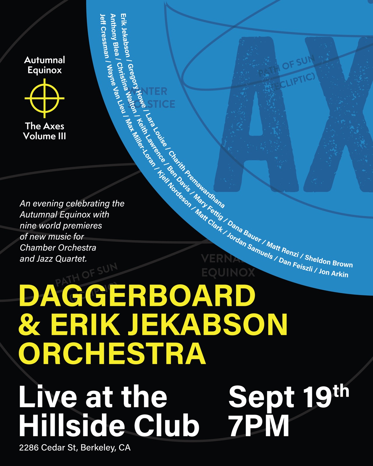 Daggerboard and Erik Jekabson Orchestra Live at the Hillside Club