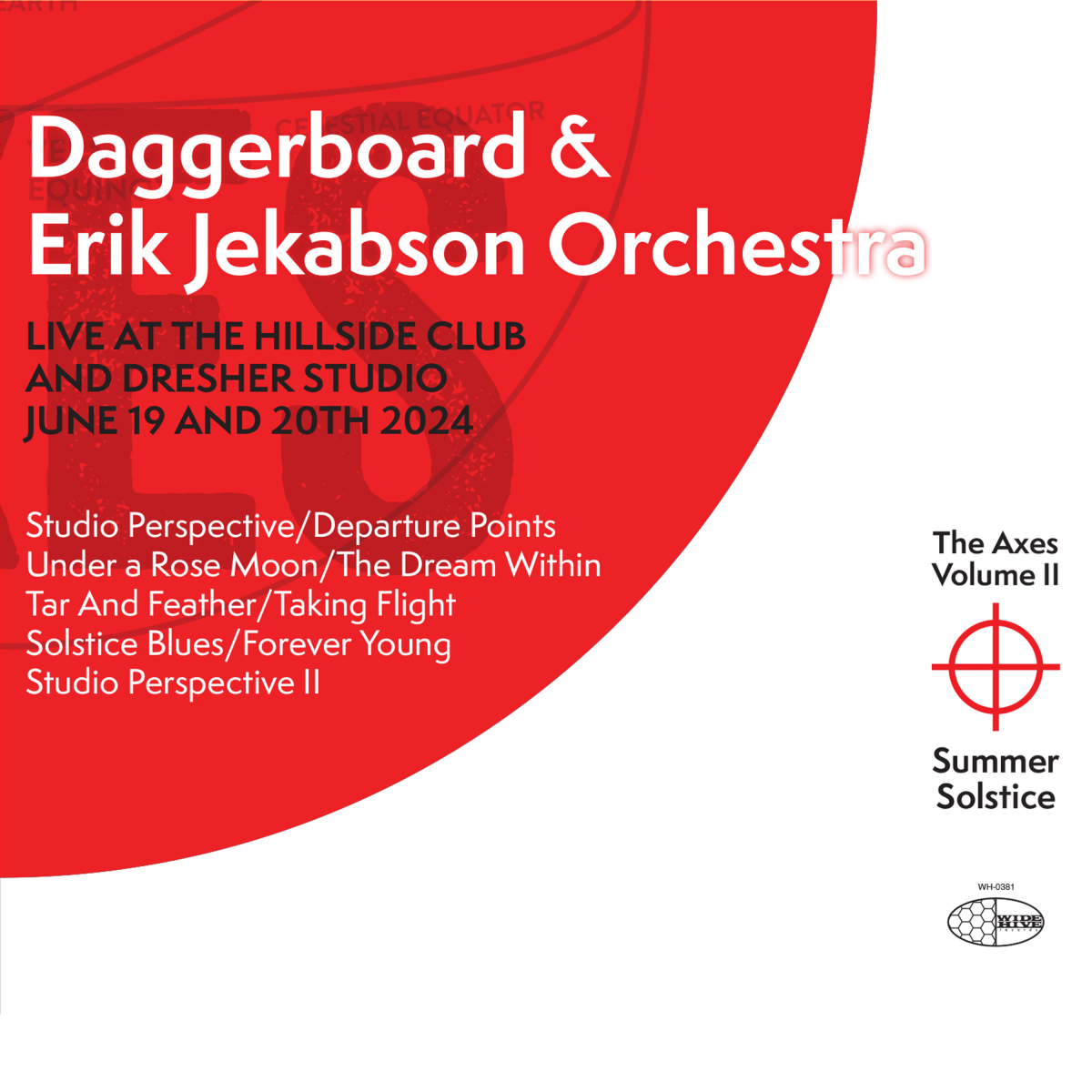 The cover of the album "Daggerboard & Erik Jekabson Orchestra" Live at the HIllside Club The cover of the album "Daggerboard & Erik Jekabson Orchestra" Live at the HIllside Club