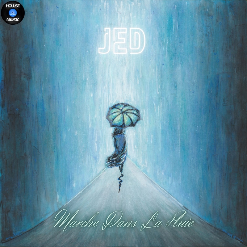 The cover for the single of JED's "Marche dans la Pluie." Artwork by Melanie Sanchez. The cover for the single of JED's "Marche dans la Pluie." Artwork by Melanie Sanchez.