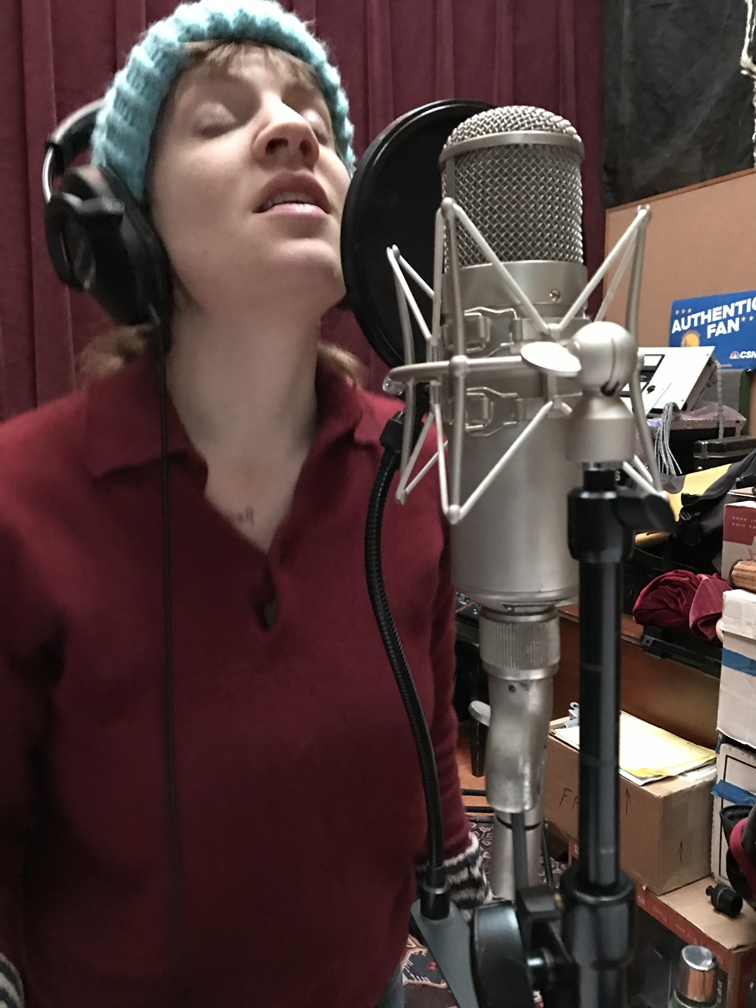 A picture of Rosie Steffy in the Wide Hive Studio. A picture of Rosie Steffy in the Wide Hive Studio.