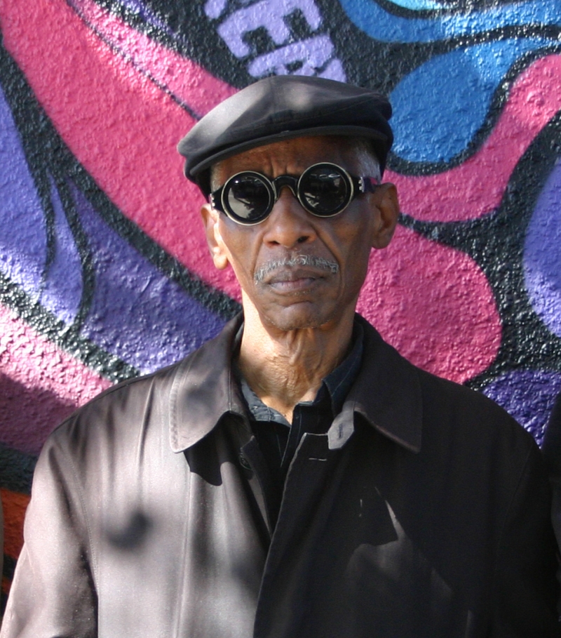 Roscoe Mitchell wearing goggle-inspired sun glasses.